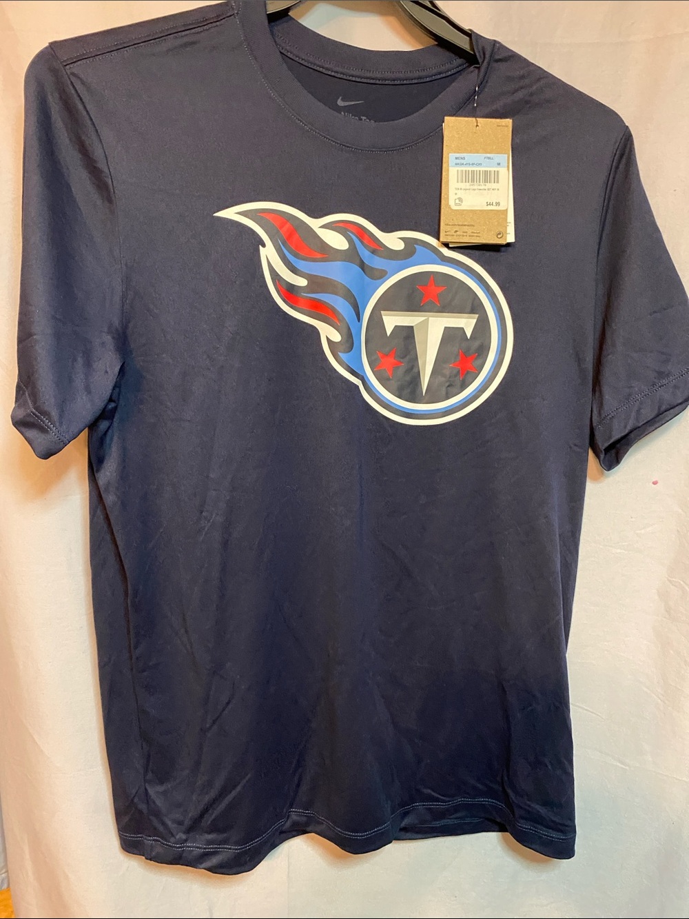 Nike Navy Tennessee Titans Flame Logo Short Sleeve Tee